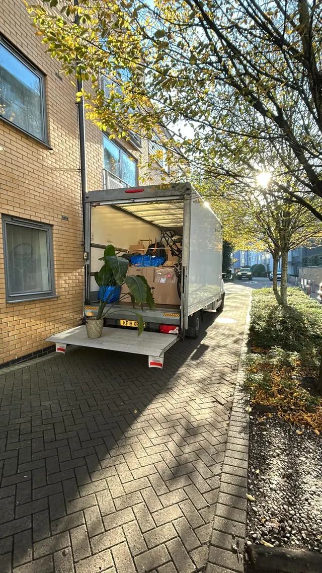 Fastiya Logistics moving van on the road